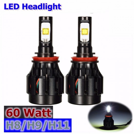 7000LM 60W H8/H9/H11/H13/9005/9006/9007 LED Headlight Lamps Hi/Lo Beam Bulbs