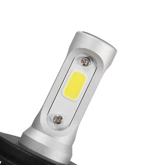 72W 8000LM COB LED Car Headlights Bulbs Fog Lamps H4 H7 H11 9005 9006 6500K White 2PCS