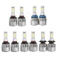 72W 8000LM COB LED Car Headlights Bulbs Fog Lamps H4 H7 H11 9005 9006 6500K White 2PCS