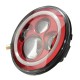 7Inch H4 LED Headlights Hi-Lo Beam Light Halo Angle Eyes for Wrangler 7Inch H4 LED Headlights Hi-Lo Beam Light Halo Angle Eyes for Wrangler