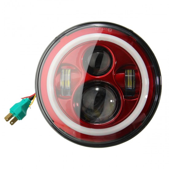 7Inch H4 LED Headlights Hi-Lo Beam Light Halo Angle Eyes for Wrangler 7Inch H4 LED Headlights Hi-Lo Beam Light Halo Angle Eyes for Wrangler