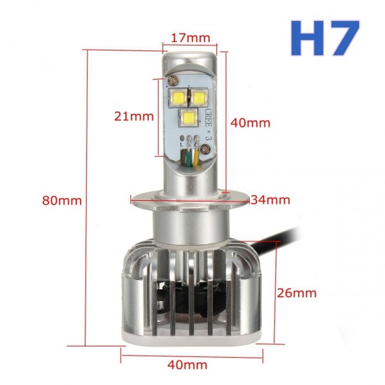 9005 9006 H7 H8 H4 6500K 6000LM 60W White Car LED Headlight Kit