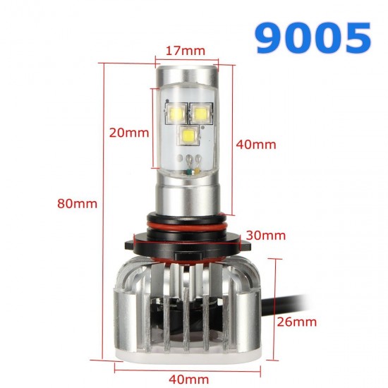 9005 9006 H7 H8 H4 6500K 6000LM 60W White Car LED Headlight Kit 9005 9006 H7 H8 H4 6500K 6000LM 60W White Car LED Headlight Kit