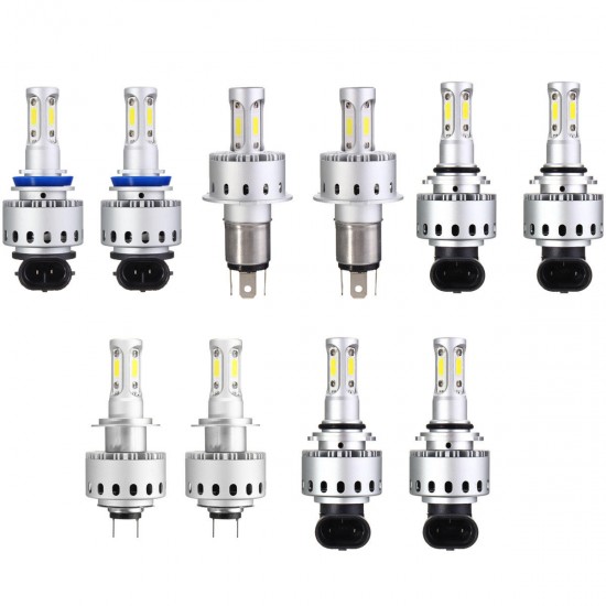 90W 12000LM COB LED Car Headlights Bulbs Fog Lamps H4 H7 H11 9005 9006 6000K Three-side White 90W 12000LM COB LED Car Headlights Bulbs Fog Lamps H4 H7 H11 9005 9006 6000K Three-side White