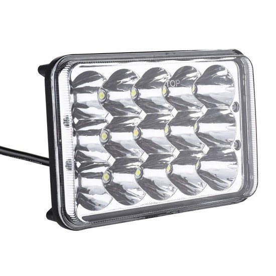 4PCS 4x6 Inch Rectangular LED Headlights Bulb 12V 6000K White H4651 H4652 H4656 H4666 H6545