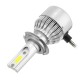 C6 COB LED H4 H7 Car Headlights 3000K Golden Yellow Bulbs H1 9005 9006 Fog Lamps 72W 7600LM