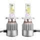 C6 COB LED Headlights Bulb Fog Lamp H1 H3 H4 H7 H8/H9/H11 9005/9006 72W 7600LM 6000K White 2PCS For Car Motor