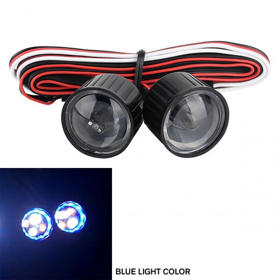Car LED Headlights for Jeep Wrangler Axial SCX10 90046 90047 1/10 RC Crawler Car LED Headlights for Jeep Wrangler Axial SCX10 90046 90047 1/10 RC Crawler