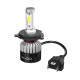 DG-S2 Car COB LED Headlights Bulbs H4 H7 High Low Beam Fog Lamps 72W 9000LM IP68 6500K White 2PCS PK S2