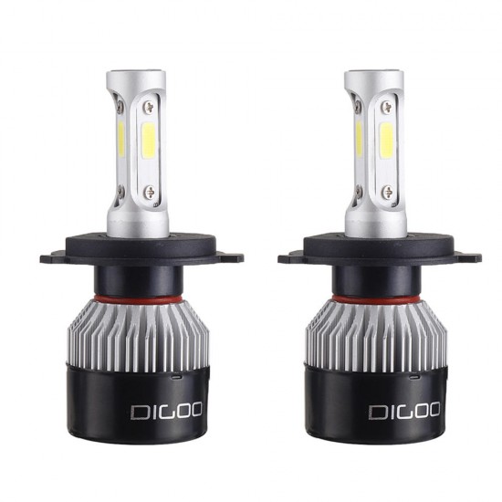 DG-S2 Car COB LED Headlights Bulbs H4 H7 High Low Beam Fog Lamps 72W 9000LM IP68 6500K White 2PCS PK S2 DG-S2 Car COB LED Headlights Bulbs H4 H7 High Low Beam Fog Lamps 72W 9000LM IP68 6500K White 2PCS PK S2