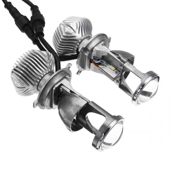 G6 H4 Car LED Projector Headlights Bulb with Reflector Cup High Low Combo Beam IP65 Waterproof 70W 8000LM 5500K White 2PCS G6 H4 Car LED Projector Headlights Bulb with Reflector Cup High Low Combo Beam IP65 Waterproof 70W 8000LM 5500K White 2PCS
