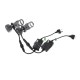 G6 H4 LED Headlights with Mini Projector Lens 70W Clear Hi-lo Dual Beam Pattern Headlamp 2PCS for RHD Car Motorcycle