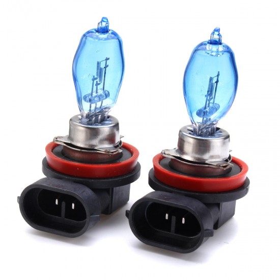 H11 Car HOD HaloHeadlights Bulbs Fog Lamps 12V 100W 8500K White 2Pcs