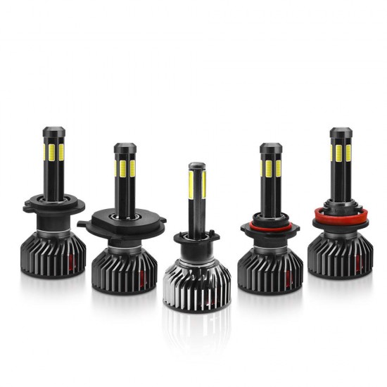 Mini F6 55W 6 Sides LED Car Headlights Bulbs H1 H7 H8/H9/H11 9005 9006 3D 360 Degree Fog Lamp 6000K Pure White