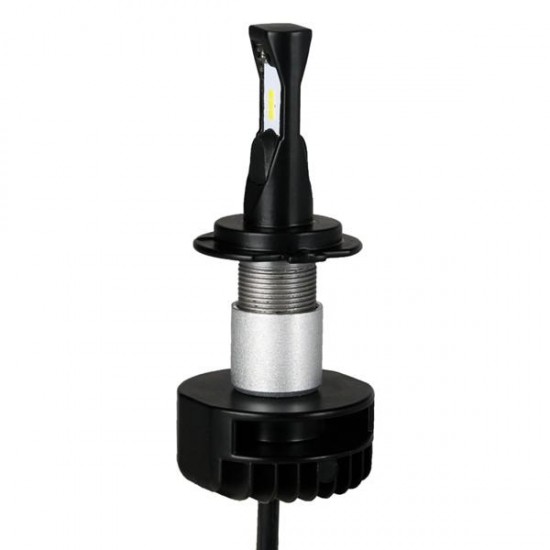 2W 6000LM 6000K IP68 H7 LED Headlight Kit Waterproof Spot Lightt Beam Bulb