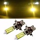 Pair 55W 12V H7 Amber Xenon Headlight High Beam HaloLight Lamp Bulbs