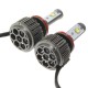 Pair 60W LED Headlight Lamp H11 H9 H8 7200LM 6000K with Wire