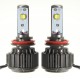 Pair 60W LED Headlight Lamp H11 H9 H8 7200LM 6000K with Wire