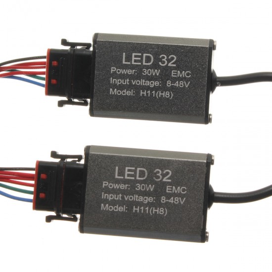Pair 60W LED Headlight Lamp H11 H9 H8 7200LM 6000K with Wire Pair 60W LED Headlight Lamp H11 H9 H8 7200LM 6000K with Wire