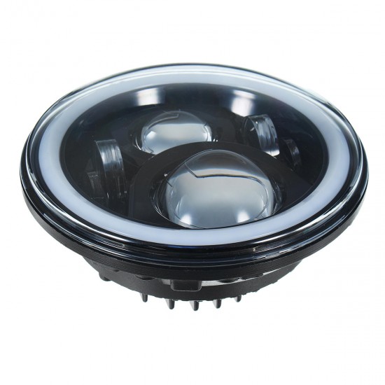 Pair 7 Inch 19 RGB LED Car Headlights IP67 Built-in Lamp Automatic Change Halo Angel Eyes for the Jeep Wrangler Landrover Defender Hummer Pair 7 Inch 19 RGB LED Car Headlights IP67 Built-in Lamp Automatic Change Halo Angel Eyes for the Jeep Wrangler Landrover Defender Hummer