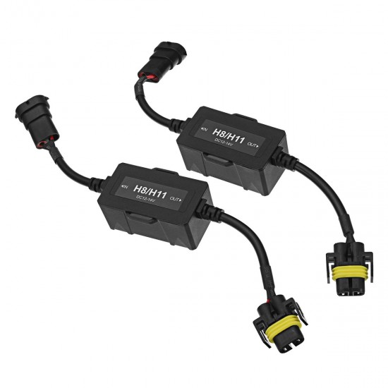 Pair 9005/9006 H8/H11 H7 LED HID Car Headlight Decoder Error Free Anti-Flicker Load Resistor Pair 9005/9006 H8/H11 H7 LED HID Car Headlight Decoder Error Free Anti-Flicker Load Resistor