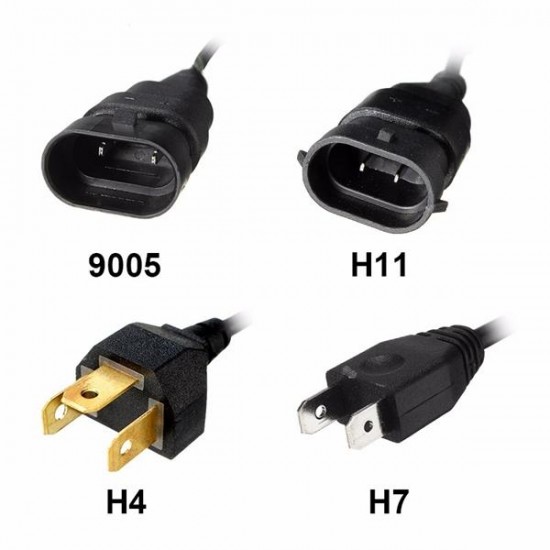 Pair DC9-36V H4 H7 H11 9005 Car Headlight Kit 6000LM IP67 Bulb Pair DC9-36V H4 H7 H11 9005 Car Headlight Kit 6000LM IP67 Bulb