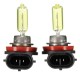 Pair H11 Xenon HaloHID Brightness Class Lights Bulbs Golden Yellow 1200LM Pair H11 Xenon HaloHID Brightness Class Lights Bulbs Golden Yellow 1200LM