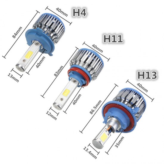 Pair High Power 48W H4 H7 H11 H13 9005 9006 LED Headlight Kit Car White Beam Light Pair High Power 48W H4 H7 H11 H13 9005 9006 LED Headlight Kit Car White Beam Light