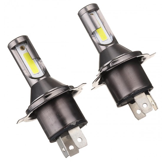 Pair M4 H4 55W 1800LM Bi-Xenon Hi/Lo Car LED Headlights Conversion Kit CSP Lamp White Pair M4 H4 55W 1800LM Bi-Xenon Hi/Lo Car LED Headlights Conversion Kit CSP Lamp White