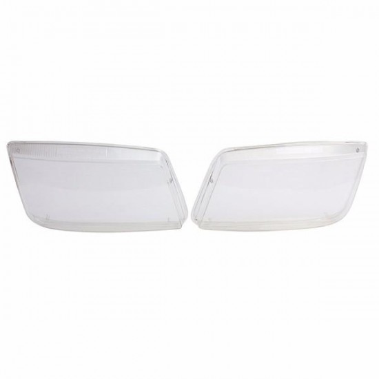 Pair Plastic Headlight Lenses Replacement fit for VW MK4 Jetta Bora 99-05