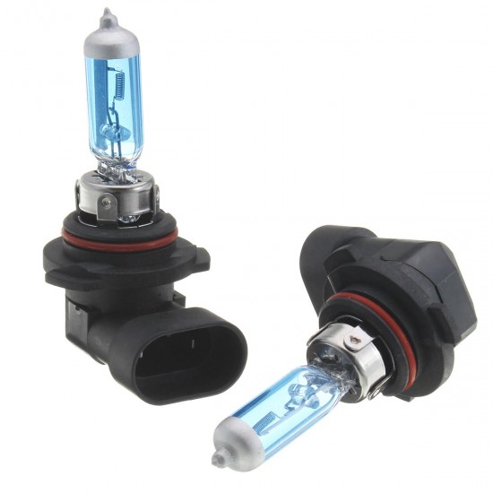 Pair Super Bright 9006/HB4 80W 55W 12V 4500K White Car HaloHeadlights Bulbs Lamps