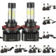 Pair V8 40W 4800LM 6000K White Car COB LED Headlights H4 H7 H8/H11 H13 9004 9005 9006 Pair V8 40W 4800LM 6000K White Car COB LED Headlights H4 H7 H8/H11 H13 9004 9005 9006