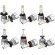 S2 72W Car COB LED Headlights H4 H7 H1 9005 9006 H11 Fog Lights Bulb 8000LM 6500K 2Pcs