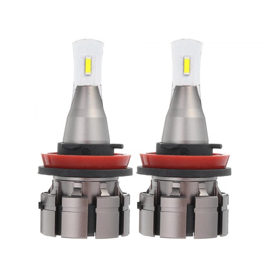 L2P Mini Car LED Headlights Bulbs H4 H7 H11/H8/H9 9005 9006 Fog Light 60W 5000LM 6000K 2PCS