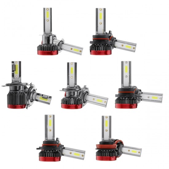 Car COB LED Headlights Bulbs Set Upgrade 8000LM 6000K DC 9V-32V IP68 Car COB LED Headlights Bulbs Set Upgrade 8000LM 6000K DC 9V-32V IP68