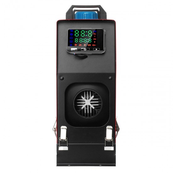 1-8KW Adjustable 12V Diesel Air Heater Parking Heater One-hole LCD Switch Remote Control Integrated Machine