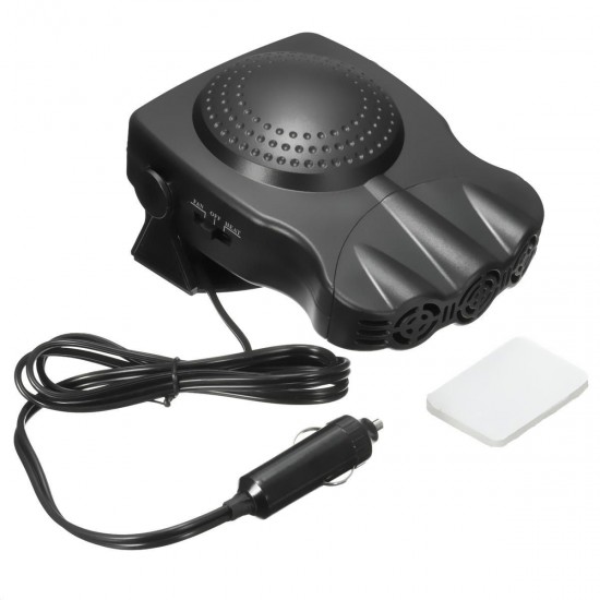 12V 150W 2 In 1 Portable Car Heater Hot Cool Fan Windscreen Demister Defroster