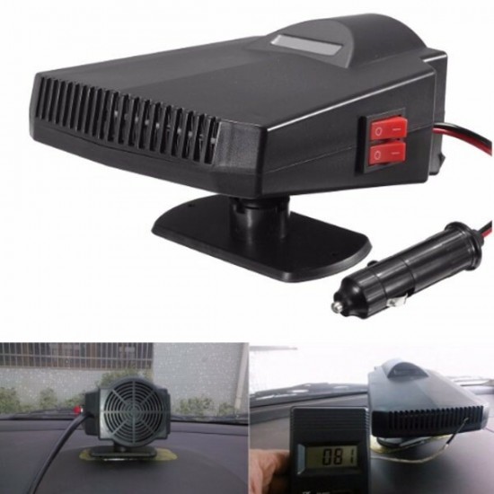 12V 250W Car Heater Fan Demister Heating Cooling Fan Defroster Warm Air Blower