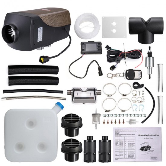12V 3KW/5KW LCD Monitor+Remote Control/Button/Digital Display Car Heater with Silencer 12V 3KW/5KW LCD Monitor+Remote Control/Button/Digital Display Car Heater with Silencer