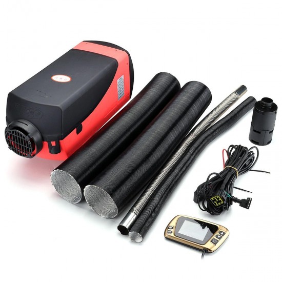 12V 3kw Diesel Air Parking Heater Air Heating Heater LCD Screen Switch with Silencer 12V 3kw Diesel Air Parking Heater Air Heating Heater LCD Screen Switch with Silencer