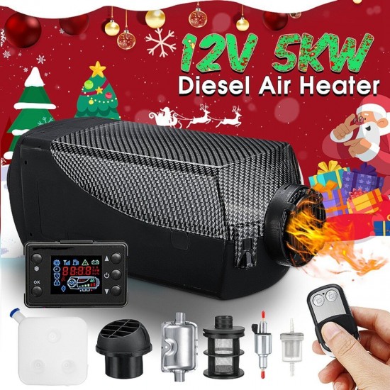 12V 5KW Car Parking Heater Diesel Air Adjustable Hot Remote Control LCD Display For Truck SUV Bus RV Boats 12V 5KW Car Parking Heater Diesel Air Adjustable Hot Remote Control LCD Display For Truck SUV Bus RV Boats