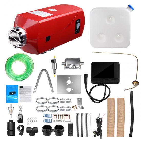 12V 8KW Diesel Air Heater All In One Car Parking Heater Black LCD Thermostat Remote Control 12V 8KW Diesel Air Heater All In One Car Parking Heater Black LCD Thermostat Remote Control