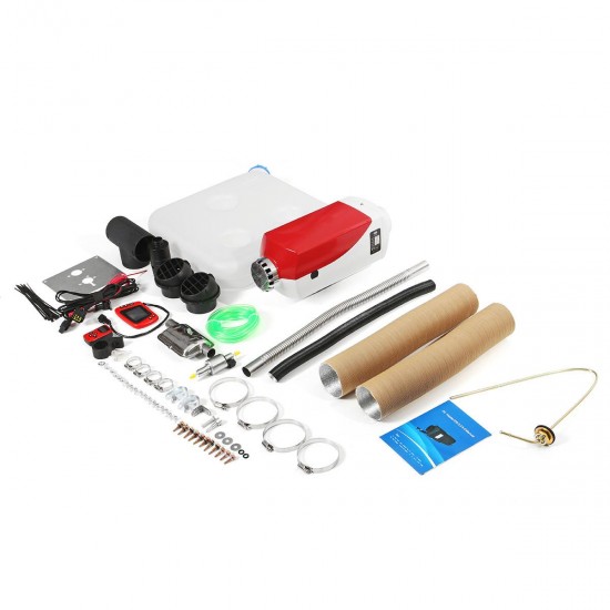 12V 8KW Diesel Air Heater Car Parking Heater Red LCD Thermostat Remote Control 12V 8KW Diesel Air Heater Car Parking Heater Red LCD Thermostat Remote Control