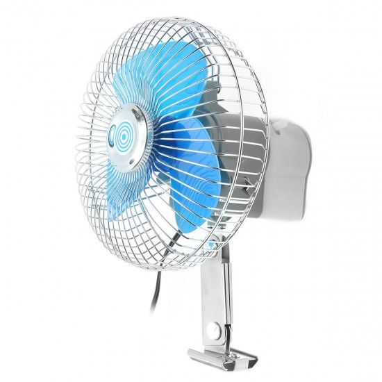 15cm Portable Deluxe Oscillating 6 Inch Fan Auto Caravan Boat Truck Car Vehicle