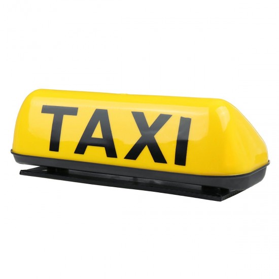 38cm Universal TAXI Cab Roof Sign Top Topper Waterproof Car Magnetic Sign Lamp Light Shell