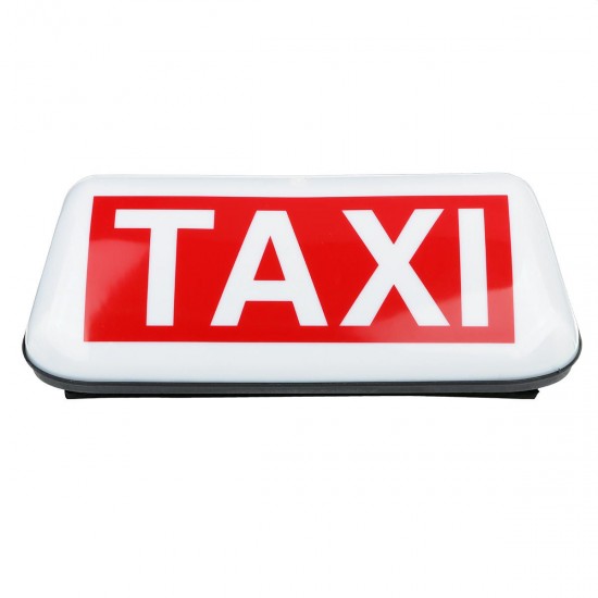 38cm Universal TAXI Cab Roof Sign Top Topper Waterproof Car Magnetic Sign Lamp Light Shell