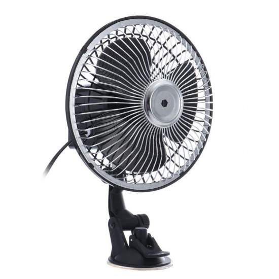 6 Inch Black 12V 24V Mini Car Air Fan Adsorption Ventilation Cooling Portable Fan 6 Inch Black 12V 24V Mini Car Air Fan Adsorption Ventilation Cooling Portable Fan