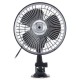 6 Inch Black 12V 24V Mini Car Air Fan Adsorption Ventilation Cooling Portable Fan