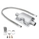 60cm Stainless Steel Exhaust Pipe 24mm Silencer Muffler For Car Parking Air Diesel Heater 60cm Stainless Steel Exhaust Pipe 24mm Silencer Muffler For Car Parking Air Diesel Heater