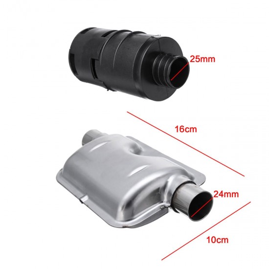 Air Diesel Parking Heater Car Heater Exhaust Silencer Filter Accessory Air Diesel Parking Heater Car Heater Exhaust Silencer Filter Accessory